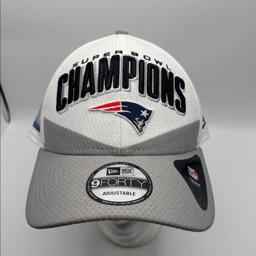 New Era Super Bowl Champions Cap - Black, Gray, and White New England Patriots
